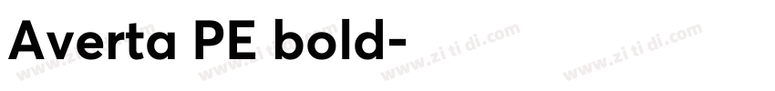 Averta PE bold字体转换